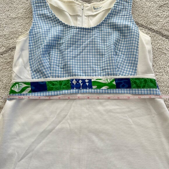 Vintage 70s Handmade Tennis Dress Sleeveless, Tenniscore Preppy Vibes - Picture 3 of 11